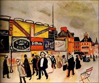 Qui a peint "Les affiches à Trouville" ?