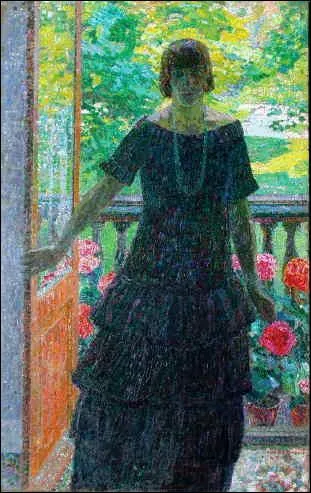 Qui a peint sa femme devant une fenêtre ?