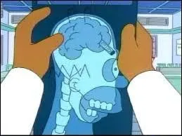 Quel objet découvre-t-on dans le cerveau d'Homer Simpson dans la saison 12 de la série "Les Simpson" ?