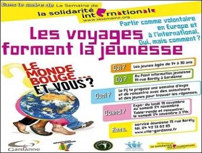 Les voyages forment la jeunesse, tout le monde le sait. Qu'est-ce que représente cette phrase ?