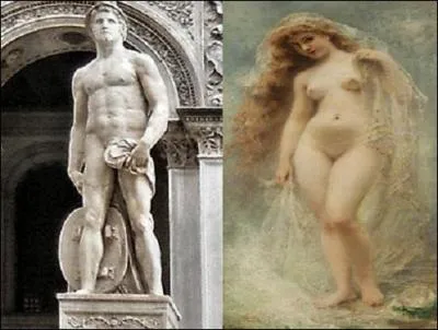 La pose avantageuse, héroïque, et le regard fier. "Dieu" que ce spécimen est beau ! Séducteur, voyez plutôt. Qui est-il et qui succomba à ses charmes ?