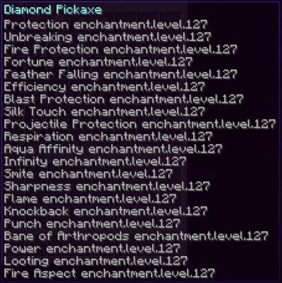 Avec quelle commande peut-on enchanter quelque chose ?