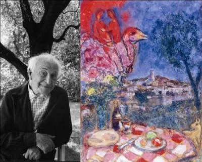 Où s'installe Marc Chagall en 1966, fasciné par les irradations de couleurs et l'intensité lumineuse des lieux ?