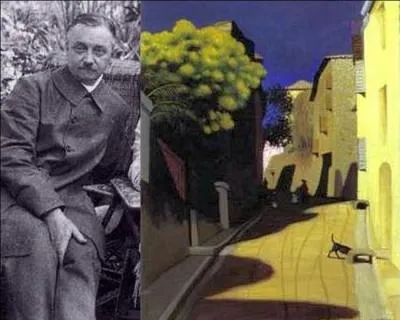 Ll voyage dans le midi de la France dès 1901, séjourne plusieurs fois dans la région de Cagnes, il y peint ces mimosas en fleurs en 1921...