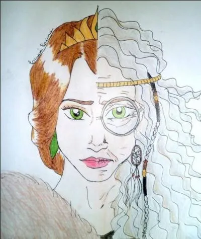 A-t-elle un trouble de la personnalité multiple ?
Qui peut bien être cette vielle/jeune femme ?