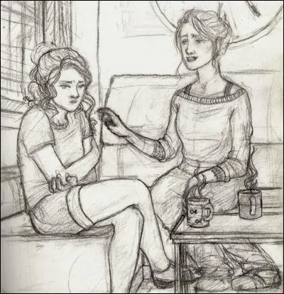 Qui peuvent être ces deux personnes ?
(Indice : la jeune fille est triste, fâchée ou stressée, à vous de faire un rapprochement...)