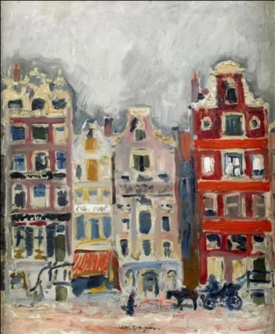 Qui a peint "Maisons à Amsterdam" ?