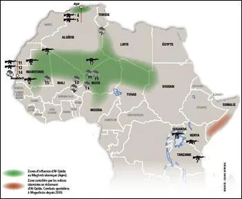 Quel est ce groupe présent au nord de l'Algérie et dans les régions désertiques au sud du pays, au nord du Mali, en Mauritanie orientale et au Niger occidental ?