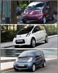 Pouvez-vous me donner le nom d ces trois voitures électriques ?