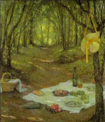 Qui a peint "Le Goûter sous bois, Gerberoy"