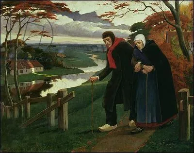 Qui a peint "Fin de l'automne ou L'aveugle" ?