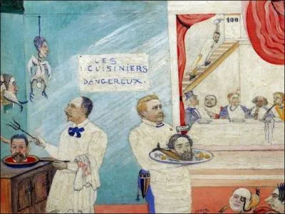 Qui a peint "Les cuisiniers dangereux" ?