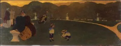 Qui a peint " Le soir, ou le Jardin du Luxembourg" ?