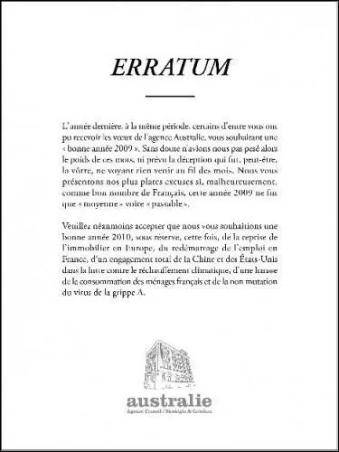 Quel est le pluriel "d'un erratum" ?