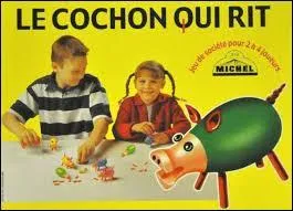Je finirai par un jeu que j'aime beaucoup, "le cochon qui rit". Dans ce jeu, quel chiffre du dé faut-il pour obtenir le corps du cochon ?