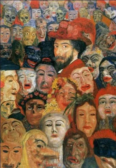 Qui a peint "Ensor aux masques" ?