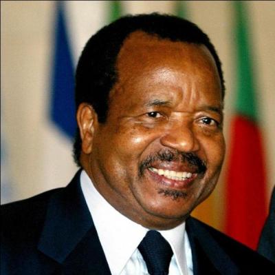 Quel est le locataire du palais d'Etoudi à Yaoundé au Cameroun, en place depuis 1982 ?