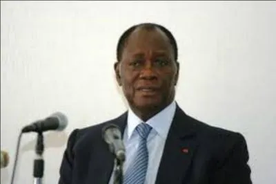 Depuis fin 2010, qui est le quatrième président de la Côte d'Ivoire après un long conflit armé qui l'a opposé à Laurent Gbagbo ?