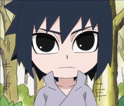 Je suis l'ami de Naruto et fils de Mikoto Uchiwa, qui-suis-je ? Je suis en SD.