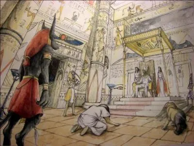 Quelle est cette créature paniconique dévoreuse d'âmes damnées, représentée en bas à droite de la photo ?