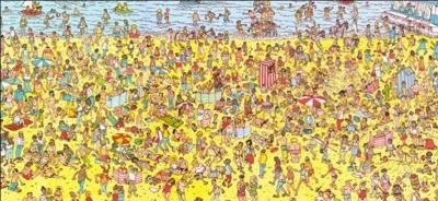 Quelle couleur ne peut-on pas voir sur les habits du personnage des albums ''Où est Charlie'' ?