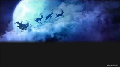 De qui sont les paroles "Dans son manteau rouge et blanc, sur son traîneau, porté par le vent" ?