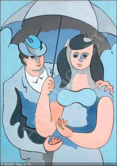Qui a peint "Sous un parapluie gris" ?