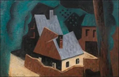 Qui a peint "Arbres et maisons" ?