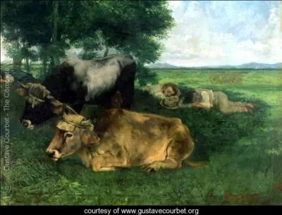 Qui a peint "La sieste pendant la saison des foins" ?