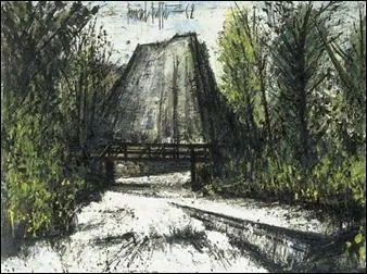 Qui a peint "Montagne, la cascade" ?