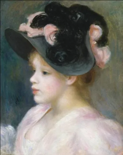 Qui a peint "Jeune fille au chapeau rose et noir" ?