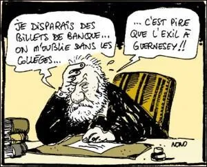 Un célèbre acteur de cinéma emmène une conquête, une blonde magnifique, au restaurant, au bout d'un certain temps, la blonde lui dit : fais semblant de rien, et regarde discrètement, à la table de derrière, il y a Victor Hugo. L'acteur lui répond : impossible il est mort depuis longtemps :