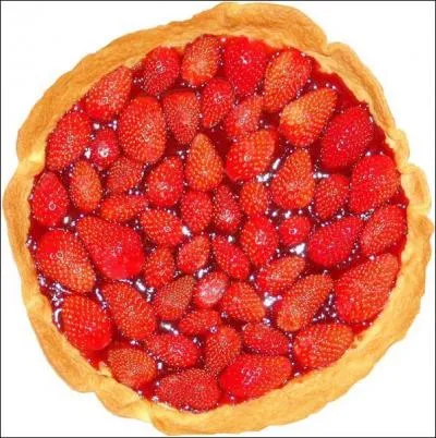 Qu'est-ce que c'est ? ( c'est une tarte sur l'image )