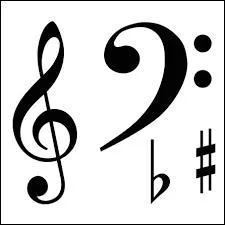 En musique, comment s'appellent les trois figures de clefs ?