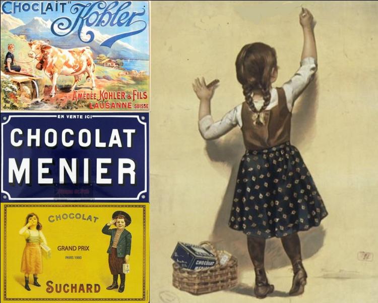 Et pour les plus anciens. Quelle marque de chocolat, aujourd'hui disparue, était "Réclamée" par cette fillette ?