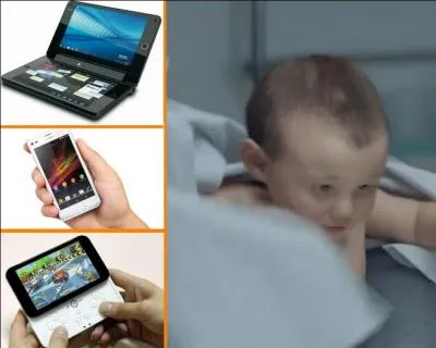 Une publicité indienne très originale ! Un nouveau-né déjà très coutumier du fonctionnement ...