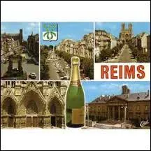 Je vous envoie une carte postale de Reims. Celle que l'on surnomme "la cité des sacres", connue pour sa cathédrale, se situe dans le département ...