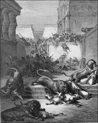 Quelle ville de Judée dans la Bible, fut abandonnée par ses habitants en raison des ravages causés par les lions ?