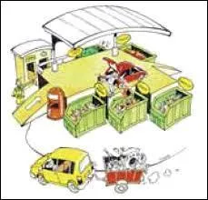 La décharge est la ----------.