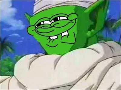 Piccolo a décidé de changer son visage, il ne pouvait plus garder un air aussi sérieux à longueur de journée ! Il tient à ressembler à :