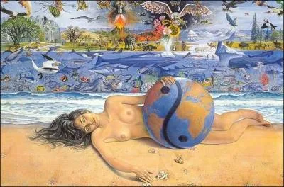 Qui a peint "D&eacute;part onirique autour du monde" ?