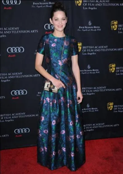 Aïe, notre Marion nationale pourrait figurer presque à chaque fois dans cette série de quiz. Ici, elle arbore un imprimé très... ?