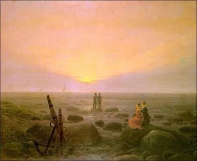 Qui a peint "Lever de lune sur la mer" ?