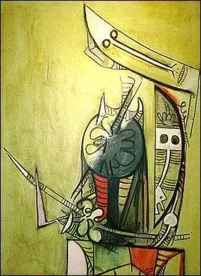 Qui a peint "Personnage sur fond jaune" ?