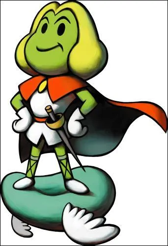 Qui est ce personnage sur un oreiller ?