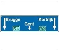 Dans quelle ville flamande ceux qui choisissent de rester sur la bande de circulation centrale vont-ils se retrouver ?