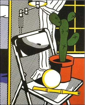 Qui a peint  Intrieur avec cactus  ?