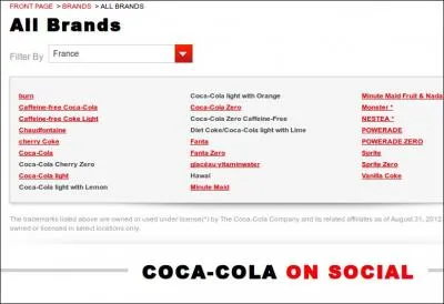 Ainsi, si vous voulez bien faire les choses, vous boycotterez non seulement la marque Coca-Cola, mais aussi...