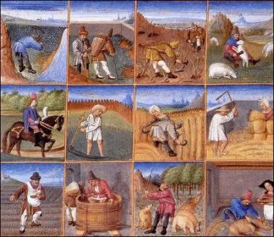 Quel était le travail des paysans en mars ?