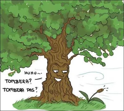 Regardez l'image. Qui plie mais ne rompt pas sous les coups de vent ?
Le poème est écrit dans les commentaires.